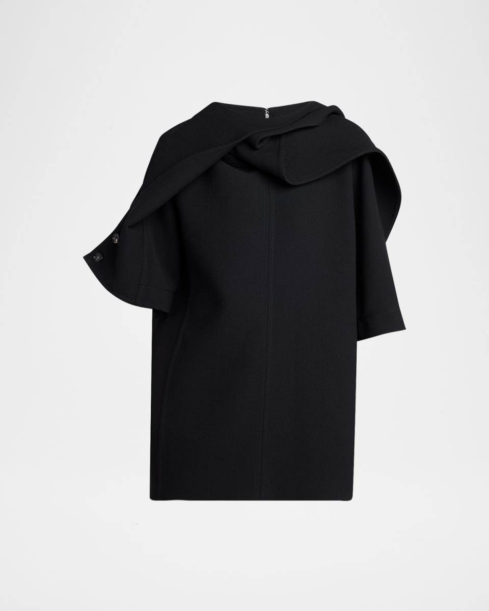 Light Double Wool Crepe Top